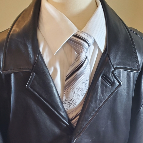 Perry Ellis Other - Perry Ellis-Soft Leather Coat